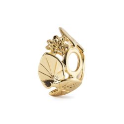 KORALIK  Trollbeads , Lily's Cradle, Gold Plated