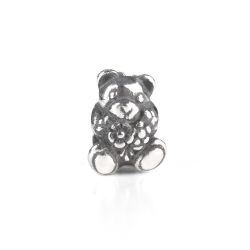 KORALIK Trollbeads, Teddy Bear with Flowers
