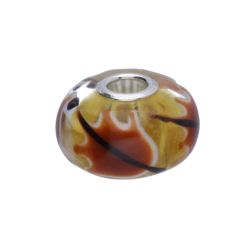 KORALIK Trollbeads, Red Leaf Bead